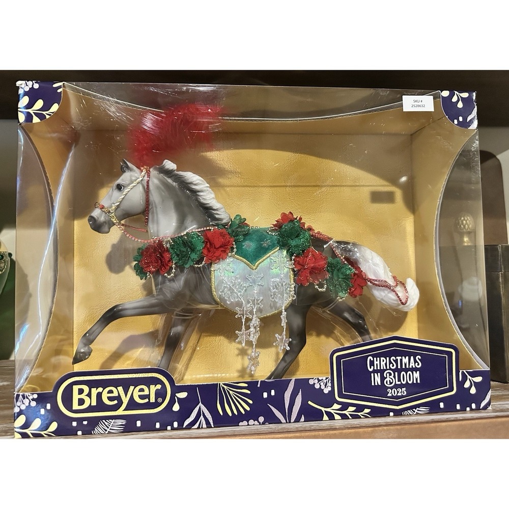 Breyer - 2025 Holiday Horse - "Christmas in Bloom" - Traditional Size New In Box